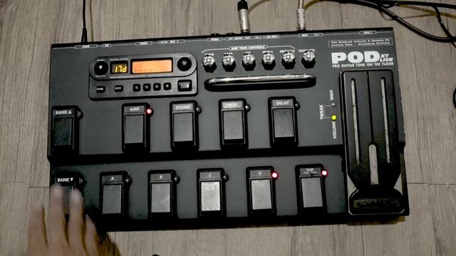 Line 6 POD XT Live Guitar Multi Effects Sound Demo смотреть онлайн