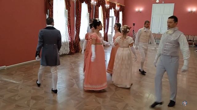 Бал_Высший свет у Пожарских в Торжке_Монферино_dance_La Mont Ferrine_Ball Vysshy svet u Pozharskih смотреть онлайн
