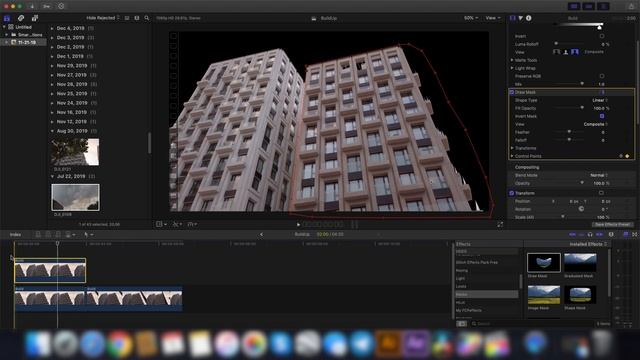 Видеомонтаж Final Cut Pro X. Эффект вырастающего здания. Building Grow Effect Tutorial. смотреть онлайн