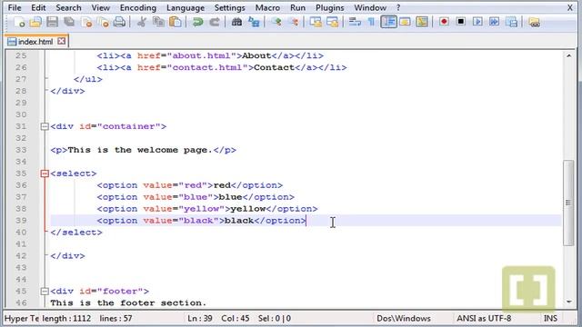 Front end Development HTML (Advance): 033 Drop Down List and TextArea смотреть онлайн