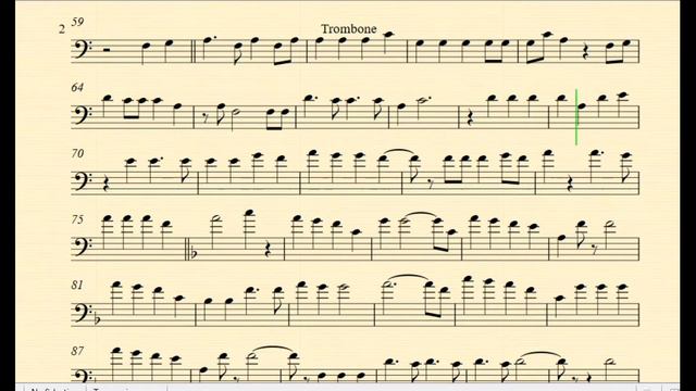 Mahal KO O mahal Ako By KZ Tandingan Trombone Play Along Music Sheet Back Track смотреть онлайн