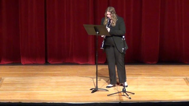 Clarinet Sonata Op. 167, Movement I, Camille Saint-Saens - Clarinet Solo