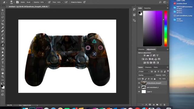 HOW TO CREATE A CUSTOM PS4/XBOX CONTROLLER (PHOTOSHOP CC 2017) смотреть онлайн