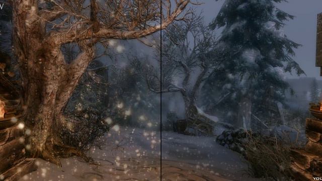TES V - Skyrim Mods: Real Skyrim Snowflakes - Vivid Snow смотреть онлайн