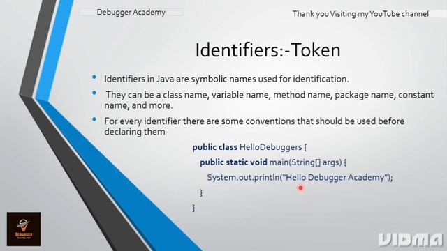 What are Tokens In java | Keywords, literals, identifier | part 1 | Debugger Academy смотреть онлайн
