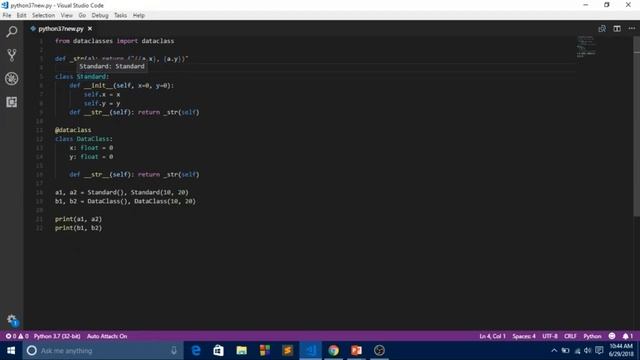 What's new in Python 3.7 - Data Classes смотреть онлайн