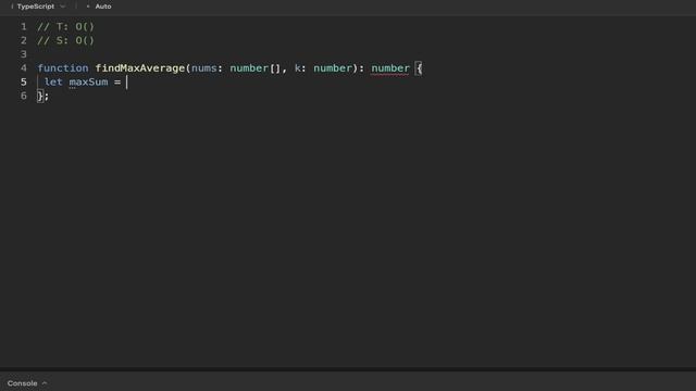 Maximum Average Subarray - Sliding Window - Leet Code 643 - TypeScript смотреть онлайн