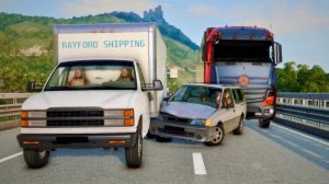 BeamNG Drive - Автомобильные аварии на шоссе