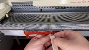 Идеальный ПОДГИБ  на вязальной машине