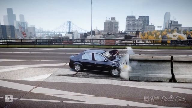 GTA 4 Краш тест Renault Logan II смотреть онлайн