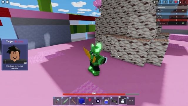 I destroyed a toxic player lol.. (Roblox Bedwars) смотреть онлайн