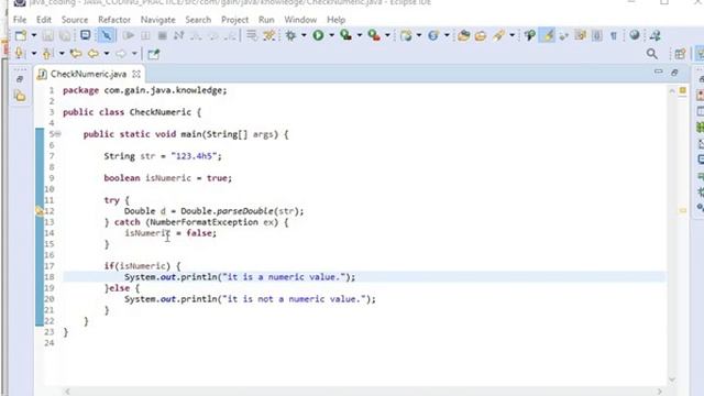 How to check if a String is numeric in Java смотреть онлайн