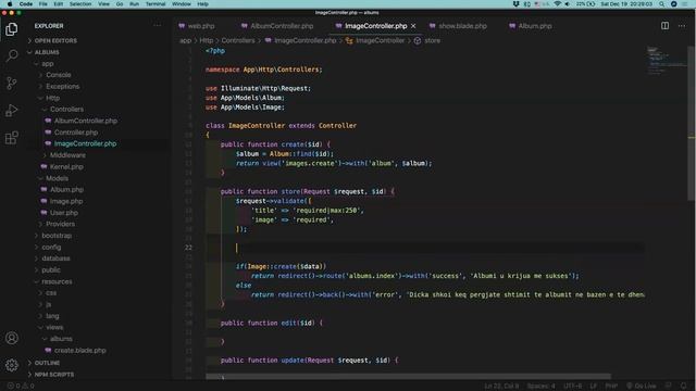 Laravel 8 - Projekt: Menaxhuesi i foto albumeve смотреть онлайн