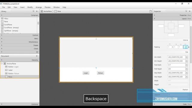 JAVAFX UI LOGIN Scene Builder 2.0 смотреть онлайн
