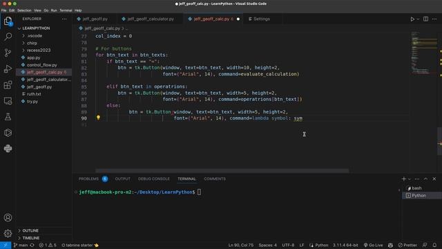 Create a simple calculator in Python With GUI Interface!!! With Jeff Geoff смотреть онлайн