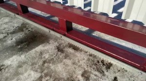 Откатные ворота на столбах для забора без фундамента Sliding gates on posts without foundations