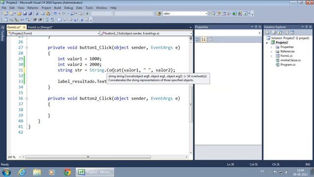 177 String Concat Concatenacao de valor do tipo Object смотреть онлайн