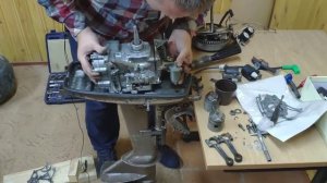 Сборка лодочного мотора ветерок 8