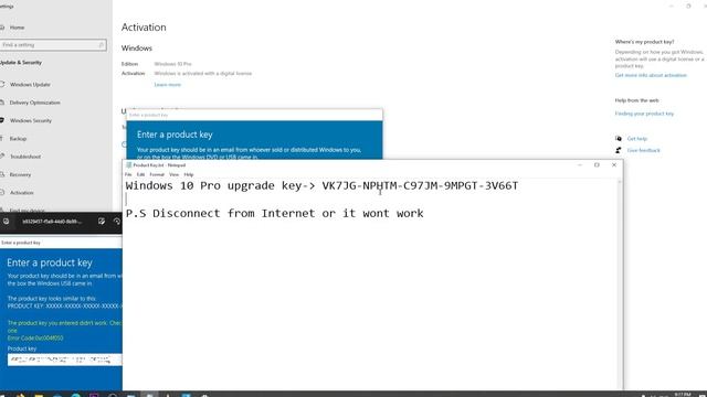 How to fix Error 0xc004f050 | Windows 10 and 11 смотреть онлайн