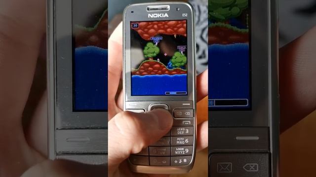 Worms World Party (mophun) на simbian Nokia E52 смотреть онлайн