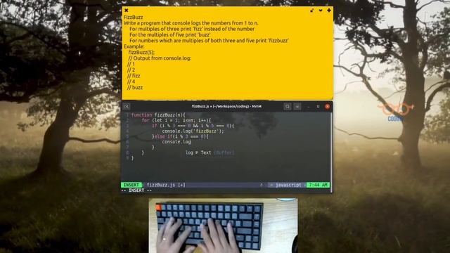 Coding Interview JavaScript - Fizz Buzz | Algorithm and Data Structure | ASMR Programming смотреть онлайн