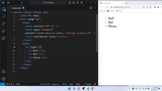 29 HTML unordered lists | HTML ul tag | HTML li tag | Lists in HTML | Show lists in webpages смотреть онлайн