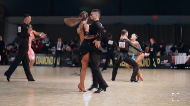 Quanah Sanchez - Charlotte Guerin, FRA | Diamond Cup 2019 - WDSF WO LAT - R2 R смотреть онлайн