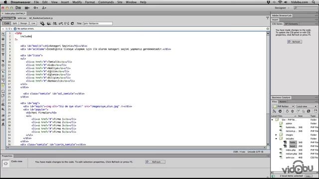 PHP Rehber Sistemi - HTML sayfa yapısını PHP'ye dönüştürmek смотреть онлайн