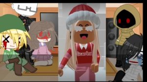 Реакция крипипасты на Лису rbx (5 видео) //GACHA/Roblox// ///Чёрный экран///