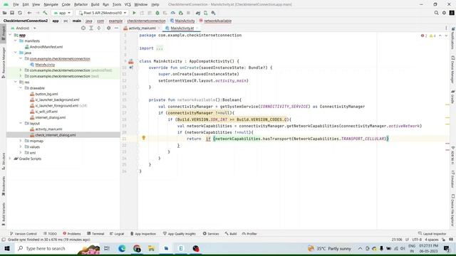 Check Internet Connectivity And Connectivity Manager Network in kotlin смотреть онлайн