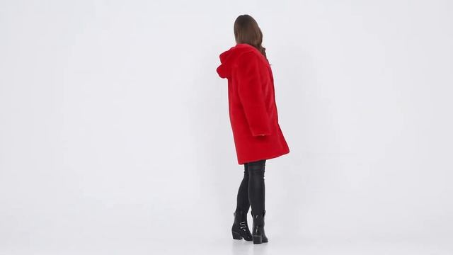 Шуба из эко меха оверсайз красная 2 071 смотреть онлайн