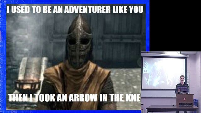 ► Arrow to the Knee (COMM111 - Persuasive Speech) смотреть онлайн
