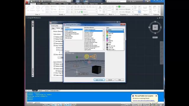 Autocad Tutorial; Quick Tip How to Change Background and Command Line Colors смотреть онлайн