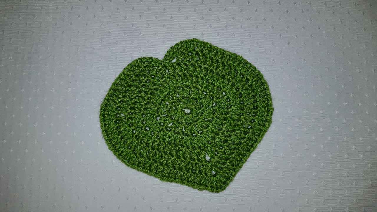 Лист кувшинки (водяной лилии). Вязание крючком / Water Lily Sheet