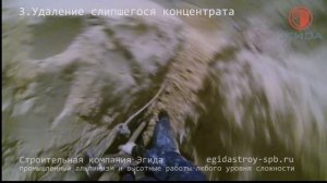Промышленные альпинисты ООО Эгида. Зачистка силосного бака