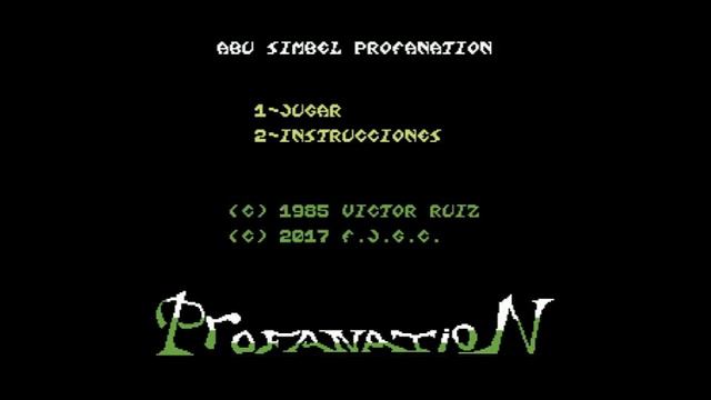 Canal Homebrew: Abu Simbel Profanation (F.J.G.C) C64 смотреть онлайн