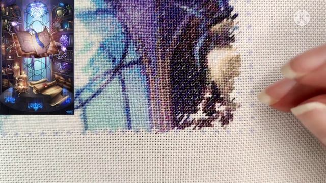 Stitch With Me #3 The Spellbook is growing ☺ #crossstitch #crossstitching #вышивка #fantasy смотреть онлайн