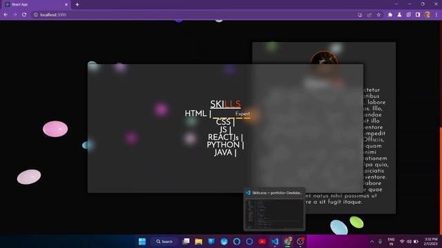 React Portfolio Website Tutorial From Scratch???- Build Skills, Languages Bars with SCSS | PART - смотреть онлайн