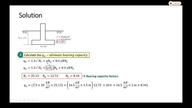 Example: Shallow Foundation Bearing Capacity (Terzaghi's equation) смотреть онлайн