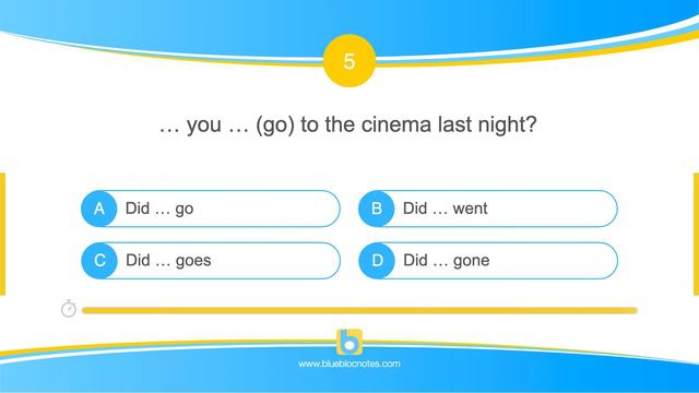 Grammar Activities: Past Simple (Multiple Choice) смотреть онлайн