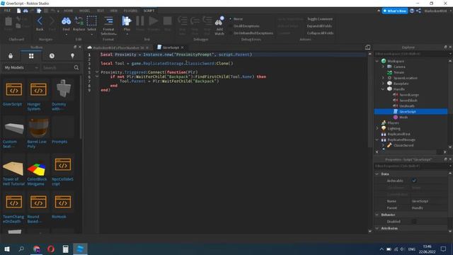 КАК СДЕЛАТЬ ПОДНЯТИЕ ПРЕДМЕТОВ ROBLOX STUDIO смотреть онлайн