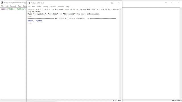 4 Запуск программы из Python IDLE и из командной строки смотреть онлайн