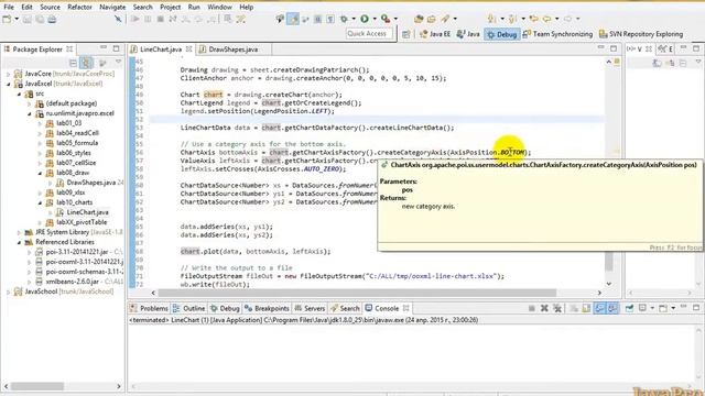 Java+Excel. Урок 10: Графики смотреть онлайн