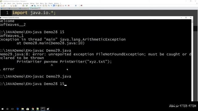 exception handling in java in hindi part 11 смотреть онлайн