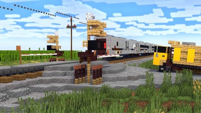 Minecraft Indonesian Train Crossing Animation смотреть онлайн