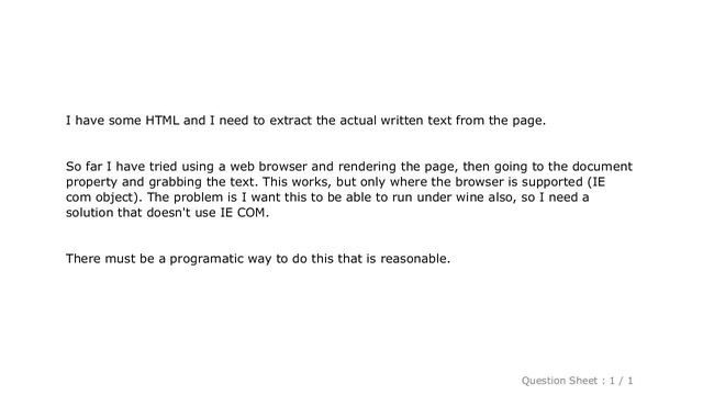 HTML : Get the rendered text from HTML (Delphi) смотреть онлайн