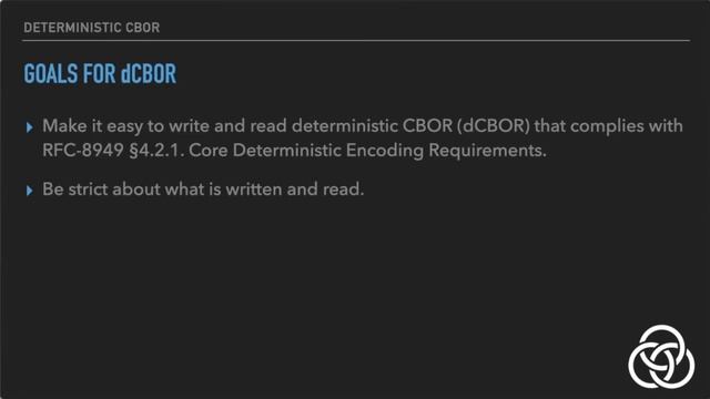dCBOR (Deterministic CBOR) Library from Blockchain Commons смотреть онлайн