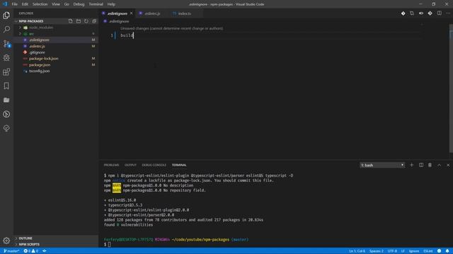 Config VSCode with ESLint and Typescript #1 of 3 смотреть онлайн