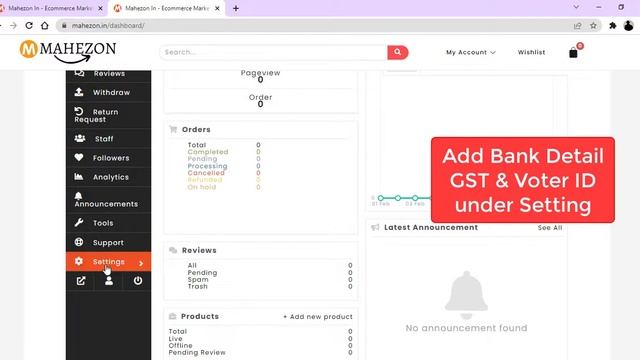 Multi Vendor Account Setup  To Profile - Dokan Plugin Wordpress (multivendor)