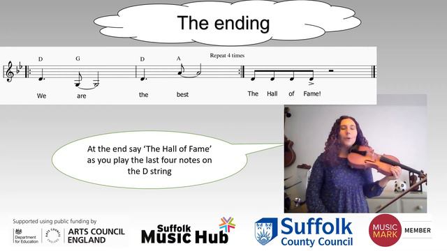 Hall of Fame (The Script) - Violin beginner lessons for WCET Summer term, session 6 смотреть онлайн